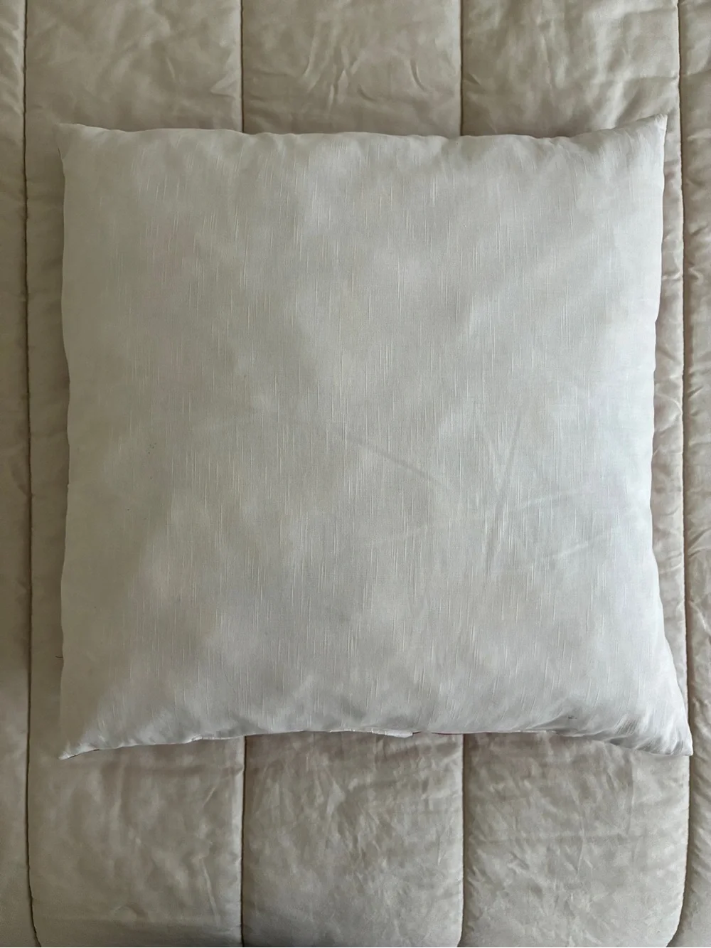 Large Square Polka Dot Accent Pillow Red Off-White 23” x 23”